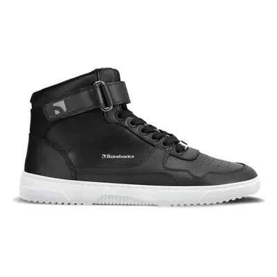 Barefoot Sneakers Barebarics Zing - High Top - Black & White - Leather