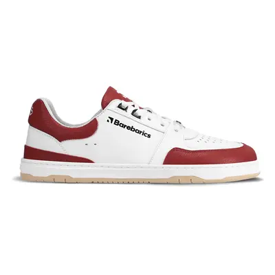 Barefoot Sneakers Barebarics Wave - White & Crimson Red