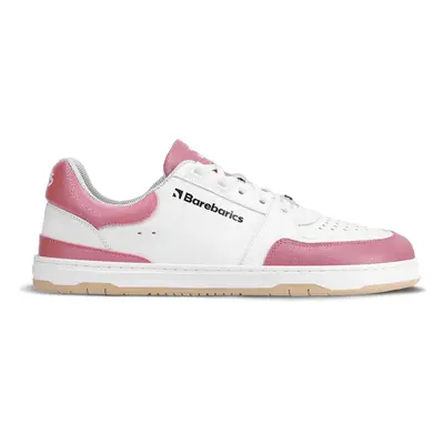 Barefoot Sneakers Barebarics Wave - White & BubbleGum Pink