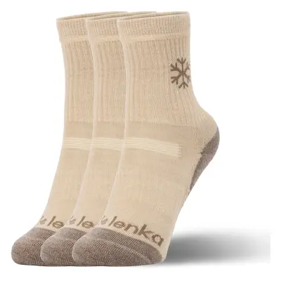 Chaussettes enfants Barefoot Be Lenka Kids - Crew - Merino Wool - Beige - pack