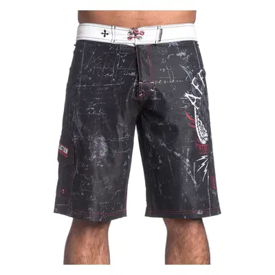 maillots de bain hommes (short) AFFLICTION - Wild Wing - BK