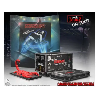 Décoration Scorpions - Rock Iconz On Tour World Tour Road Case Statue + Étape Toile de fond - KN