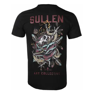 t-shirt hardcore pour hommes - FLORAL SERPENT - SULLEN - SCM3983_BK