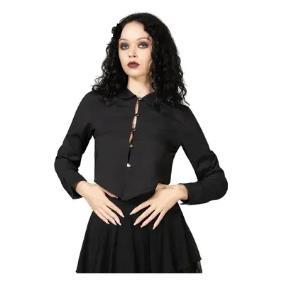 Chemise à manches longues pour femmes KILLSTAR - Sofia - Noir