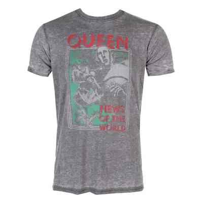 tee-shirt métal pour hommes Queen - News Of The World - ROCK OFF - QUBO02MC