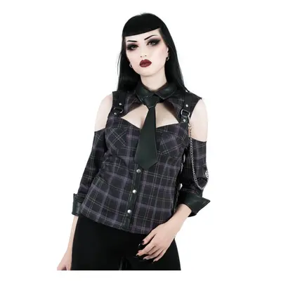 Chemise femmes KILLSTAR - Kalista Teachers Pet - TARTAN