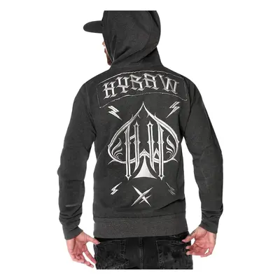 sweat-shirt avec capuche pour hommes - ACE OF SPADES - HYRAW - FW20-M17-ZIP