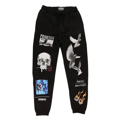 Pantalons pour hommes (survêtement) PRIMITIVE x GUNS N' ROSES - Don't Cry - noir