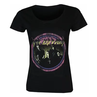 tee-shirt métal pour femmes Def Leppard - Vtge Circle - ROCK OFF - DEFLTS03LB