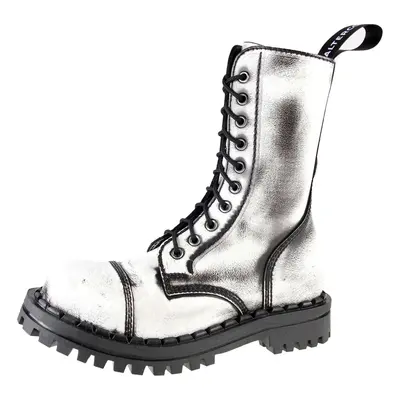 bottes en cuir pour femmes - ALTERCORE - White Rub-Off