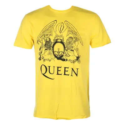 tee-shirt métal pour hommes Queen - LINE ART CREST - AMPLIFIED - ZAV210QRC