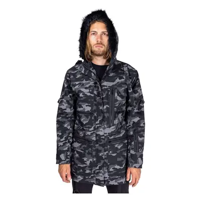 Veste pour hommes VIXXSIN - QUILLION PARKA - GRIS CAMO