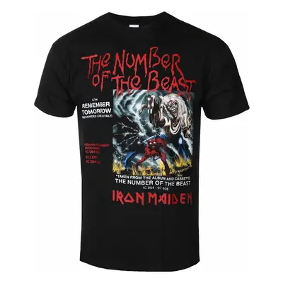 tee-shirt métal pour hommes Iron Maiden - NOTB Vinyl Promo - ROCK OFF - IMTEE141MB