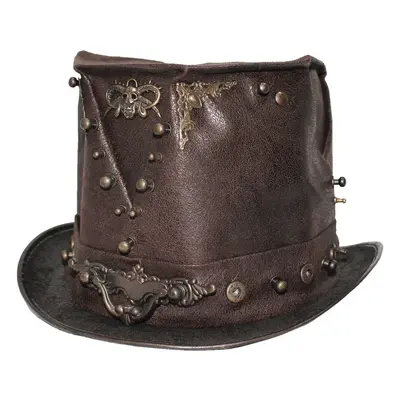 Chapeau DEVIL FASHION - Steampunk - brun métallique