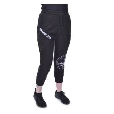 Pantalon ¾ pour femme (pantalon de survêtement) HEARTLESS - HESTER - NOIR