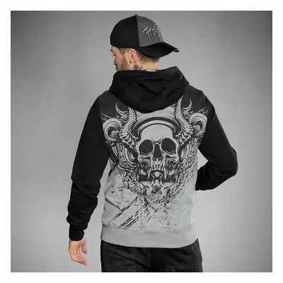 sweat-shirt avec capuche pour hommes - GRAPHIC SKULL - HYRAW - SP24-M20