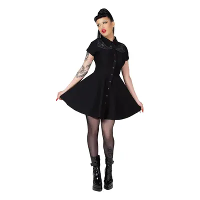 Robe pour femmes KILLSTAR - No Where's Ville - Noir