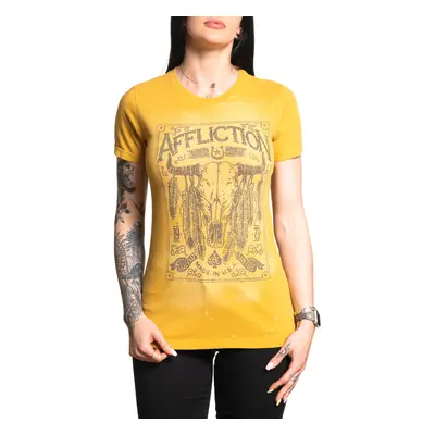 t-shirt hardcore pour femmes - AMERICAN MADE - AFFLICTION - AW26184-GDSP