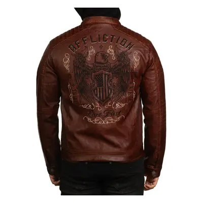 Veste homme AFFLICTION - CODE OF HONOR - BROWN