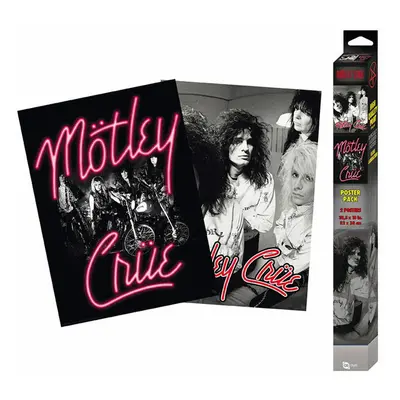 Affiche (ensemble 2pcs) Mötley Crüe - Neon and Straightjackets