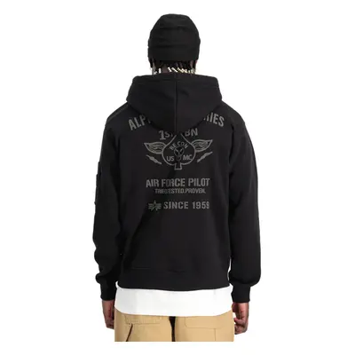 sweat-shirt avec capuche pour hommes - Air Force - ALPHA INDUSTRIES - black_138337