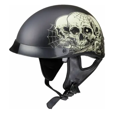 Casque BLACK HEART - Rednut - Skulls/Matt Black- NOIR