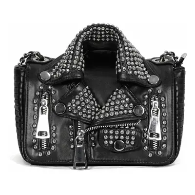 Sac à main (sac) DEVIL FASHION - Spungen Punk Cuir Noir Rivets