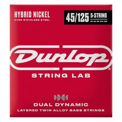 Dunlop DBHYN45125 String Lab Hybrid Nickel Jeux de cordes basses