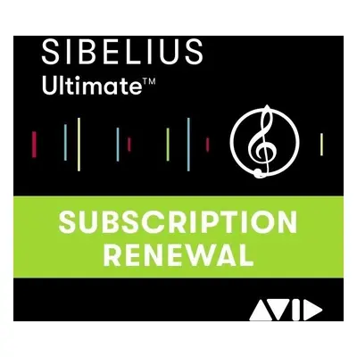 AVID Sibelius Ultimate Annual Subscription Renewal for Students & Teachers (Produit numérique)