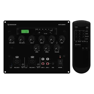 Monacor MXT-52MP3 Table de mixage analogique