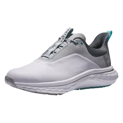 Footjoy Quantum White/White/Grey Chaussures de golf pour hommes