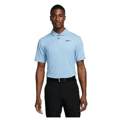 Nike Dri-Fit Tour Heather Mens Light Photo Blue/Black Chemise polo