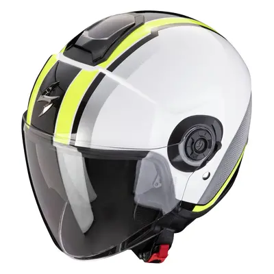 Scorpion EXO-CITY II VEL White/Neon Yellow Casque