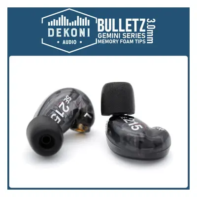 Dekoni Audio ETZ-GEMINI-PL Black Prises pour écouteurs