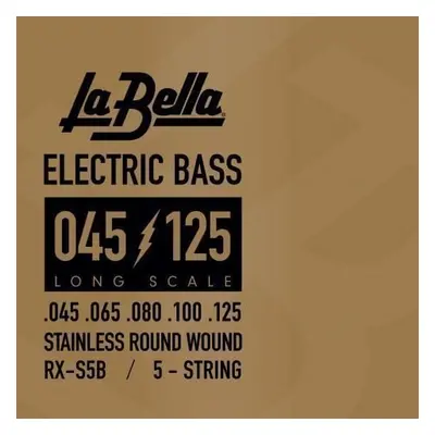 La Bella RX-S5B Bass RX Stainless Steel 45-65-80-100-125 Jeux de cordes basses