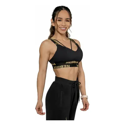 Nebbia Padded Sports Bra INTENSE Iconic Black/Gold Sous-vêtements de sport