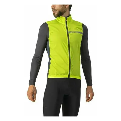 Castelli Squadra Stretch Gilet Electric Lime/Dark Gray