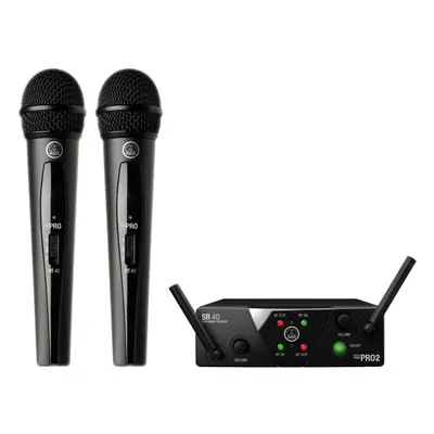 AKG WMS40 Mini Dual Vocal Ensemble sans fil US25B: 537.900MHz + US25D: 540.400MHz