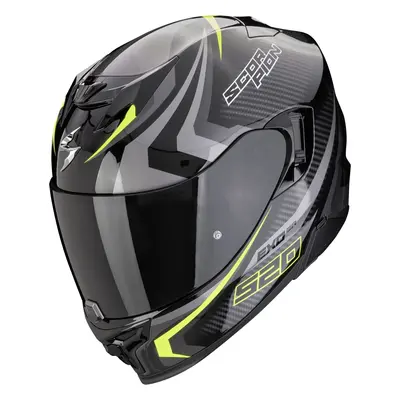 Scorpion EXO EVO AIR TERRA Black/Silver/Neon Yellow Casque