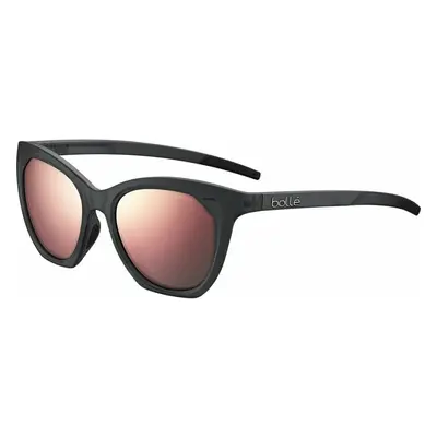 Bollé Prize Black Crystal Matte/Brown Pink Polarized Lunettes de vue