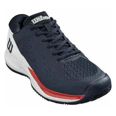 Wilson Rush Pro Ace Mens Tennis Shoe Navy Blaze/White/Red Chaussures de tennis pour hommes