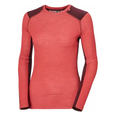 Helly Hansen Women's LIFA Merino Midweight Crew Poppy Red Sous-vêtements thermiques