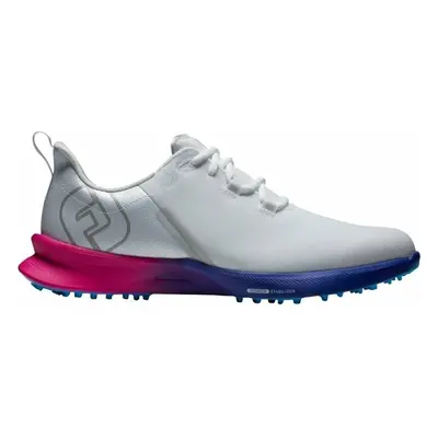 Footjoy FJ Fuel Sport White/Pink/Blue Chaussures de golf pour hommes