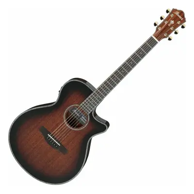 Ibanez AEG74-MHS Mahogany Sunburst Guitare Dreadnought acoustique-électrique