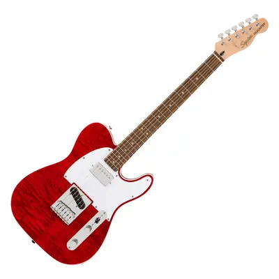 Fender Squier Affinity Series Telecaster FMT SH LRL Crimson Red Transparent Guitare électrique