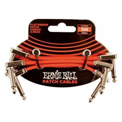 Ernie Ball Flat Ribbon Patch Cable 7,5 cm Angle - Angle Câble de patch