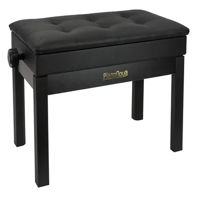 Pianonova BCDPS-B Tabouret de piano en bois avec espace de rangement Black