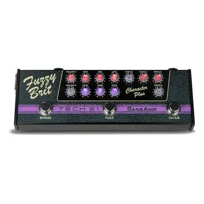 Tech SansAmp Character Plus Series Fuzzy Brit Multi-effet guitare