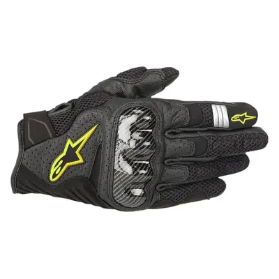 Alpinestars SMX-1 Air V2 Gloves Black/Yellow Fluo Gants de moto