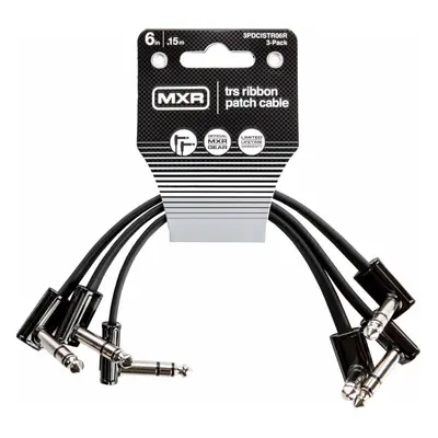 Dunlop MXR DCISTR06R Ribbon TRS Cable Pack cm Angle - Angle Câble de patch